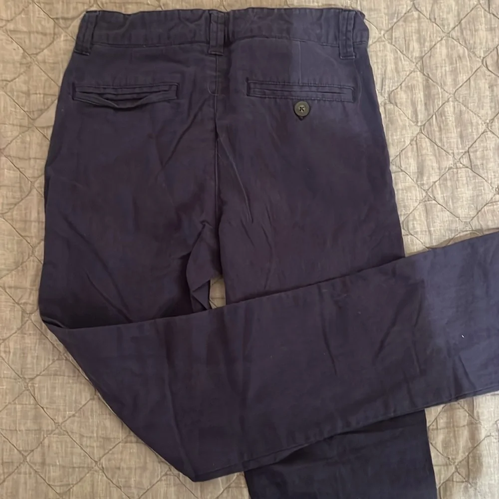 Gymboree Prep fit navy blue linen pants - Youth 10